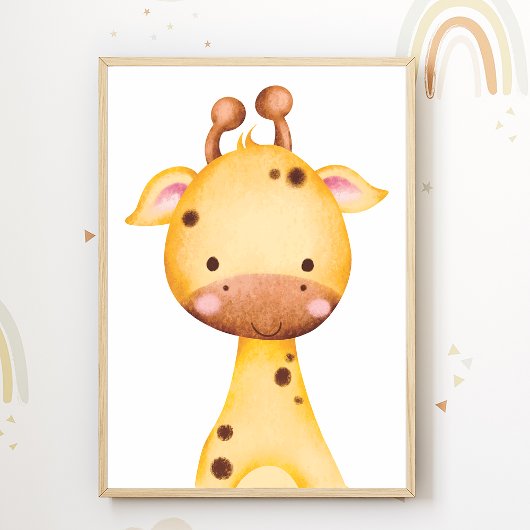 Niedliche Giraffe Kinderzimmer Poster Kinder Zimme