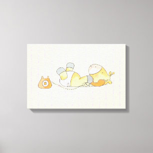 Niedliche Giraffe Leinwanddruck