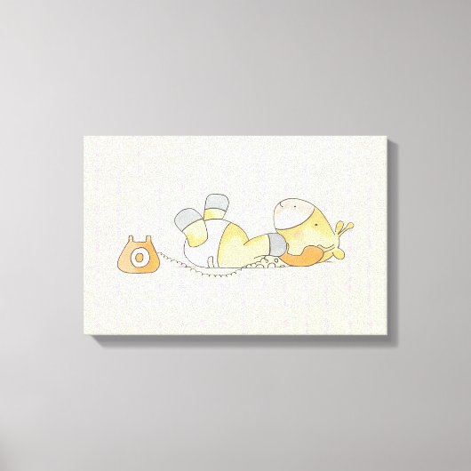 Niedliche Giraffe Leinwanddruck (Vorderseite)