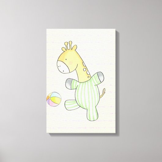 Niedliche Giraffe Leinwanddruck (Vorderseite)