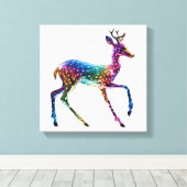 Niedliche Giraffe Leinwanddruck (Insitu (Holzboden))