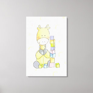 Niedliche Giraffe Leinwanddruck
