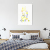 Niedliche Giraffe Leinwanddruck (Insitu (Schlafzimmer))