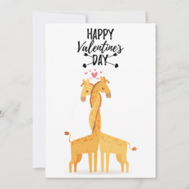 Niedliche Giraffe-Liebe für den Valentinstag Feiertagskarte