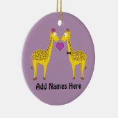 Niedliche Giraffe-Liebe Keramik Ornament (Rechts)
