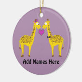 Niedliche Giraffe-Liebe Keramik Ornament (Links)