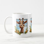 Niedliche Giraffe liebt Dschungeltier Kaffeetasse (Links)