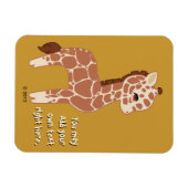 Niedliche Giraffe Magnet (Horizontal)
