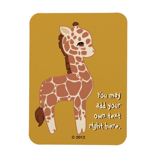 Niedliche Giraffe Magnet (Vertikal)
