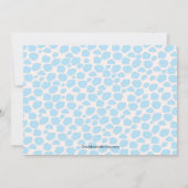 Niedliche Giraffe Mama & Baby Boy Baby-Babydusche Einladung (Rückseite)