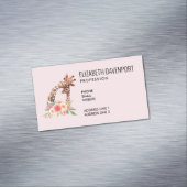 Niedliche Giraffe Mama & Baby Magnetische Visitenkarte (Beispiel)