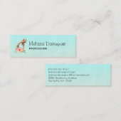 Niedliche Giraffe Mama & Baby Mini Visitenkarte (Vorne/Hinten)