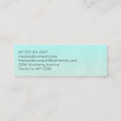 Niedliche Giraffe Mama & Baby Mini Visitenkarte (Rückseite)