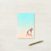 Niedliche Giraffe Mama & Baby Post-it Klebezettel (Auf Schreibtisch)