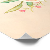 Niedliche Giraffe Mama & Baby Poster (Ecke)