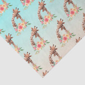 Niedliche Giraffe Mama & Baby Seidenpapier (Ausschnitt)