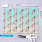 Niedliche Giraffe Mama & Baby Seidenpapier (Handwerk)