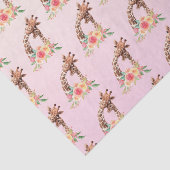 Niedliche Giraffe Mama & Baby Seidenpapier (Ausschnitt)