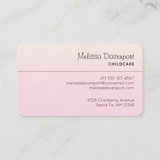 Niedliche Giraffe Mama & Baby Visitenkarte (Rückseite)