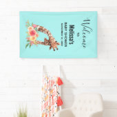 Niedliche Giraffe Mama und Babydusche Banner (Insitu)
