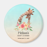 Niedliche Giraffe Mama und Babydusche