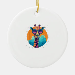 Niedliche Giraffe Männer Frauen Kinder _1 Keramik Ornament