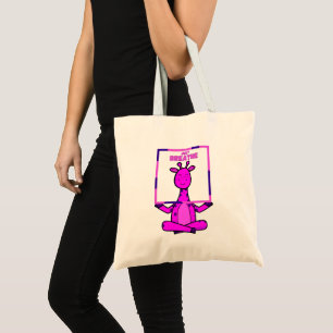 Niedliche Giraffe Meditation Yoga Tote Tasche