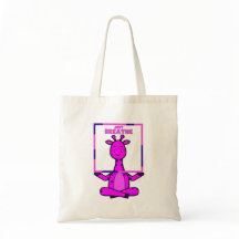 Niedliche Giraffe Meditation Yoga Tote Tasche