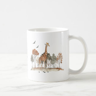 Niedliche Giraffe mit benutzerdefiniertem Text Kaffeetasse