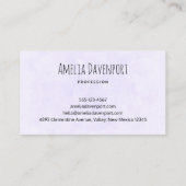 Niedliche Giraffe mit Blumenkrone Visitenkarte (Rückseite)