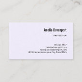 Niedliche Giraffe mit Blumenkrone Visitenkarte (Rückseite)