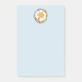 Niedliche Giraffe mit einem blumengeschmückten Wat Post-it Klebezettel (Vorderseite)