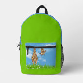 Niedliche Giraffe mit einem Daisy Bedruckter Rucksack (Vorderseite)
