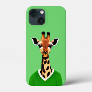 Niedliche Giraffe mit einem grünen Pullover Case-Mate iPhone Hülle