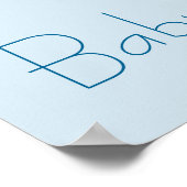 Niedliche Giraffe mit einer Blumengartendusche Poster (Ecke)