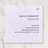 Niedliche Giraffe mit floralen Kronengeschäft Geschenkanhänger (Rückseite)