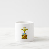 Niedliche Giraffe mit Goldfish Espressotasse (Vorderseite)