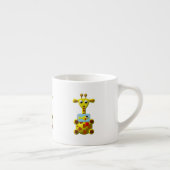 Niedliche Giraffe mit Goldfish Espressotasse (Rechts)