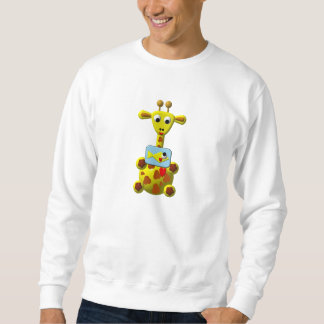 Niedliche Giraffe mit Goldfish Sweatshirt