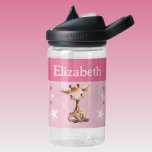 Niedliche Giraffe mit Sternen Kinder pink hinzufüg Trinkflasche<br><div class="desc">CamelBak Eddy® Wasserflasche für Kinder. Personalisieren mit einem Namen. Diese Wasserflasche enthält eine niedliche Giraffe mit Sternen in den Farben Rosa und Weiß.</div>