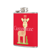 Niedliche Giraffe Munching Thunder_Cove Flachmann (Links)