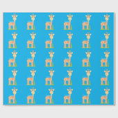 Niedliche Giraffe Munching Thunder_Cove Geschenkpapier (Flach)