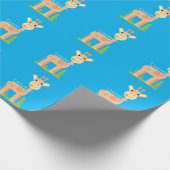 Niedliche Giraffe Munching Thunder_Cove Geschenkpapier (Ecke)
