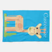 Niedliche Giraffe Munching Thunder_Cove Geschirrtuch (Horizontal)
