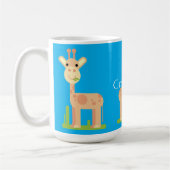 Niedliche Giraffe Munching Thunder_Cove Kaffeetasse (Links)