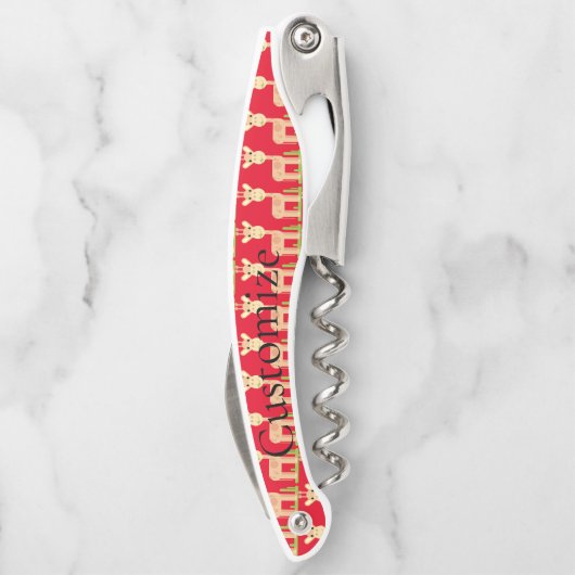 Niedliche Giraffe Munching Thunder_Cove Kellnermesser (Rückseite)