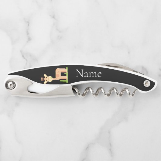 Niedliche Giraffe Munching Thunder_Cove Kellnermesser (Vorderseite)