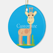Niedliche Giraffe Munching Thunder_Cove Keramik Ornament (Links)