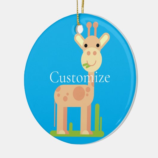 Niedliche Giraffe Munching Thunder_Cove Keramik Ornament (Links)