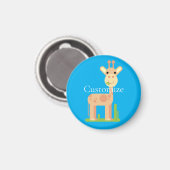 Niedliche Giraffe Munching Thunder_Cove Magnet (Vorderseite/Rückseite)